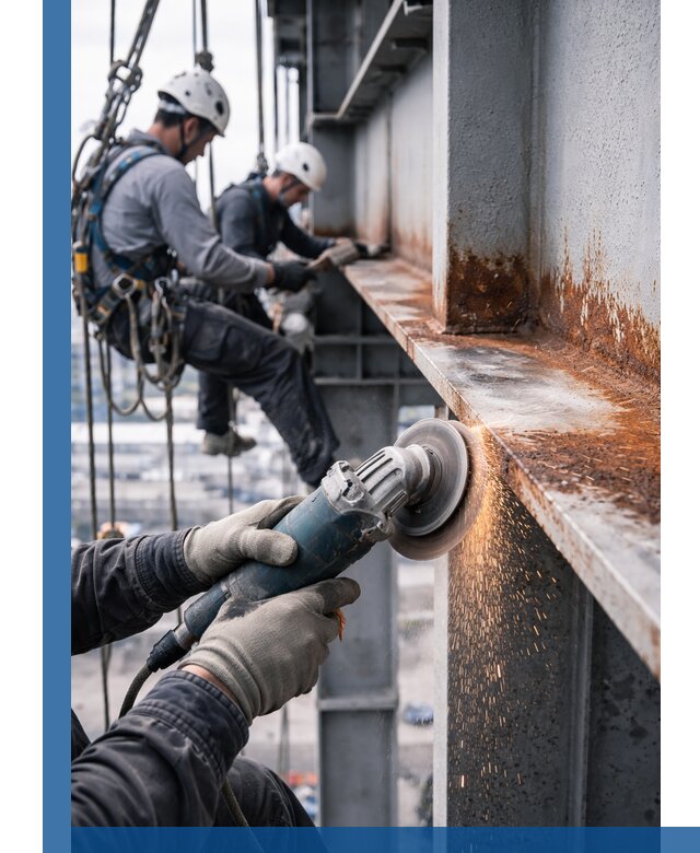 Зачистка металла от ржавчины и подготовка поверхностей в Таганроге