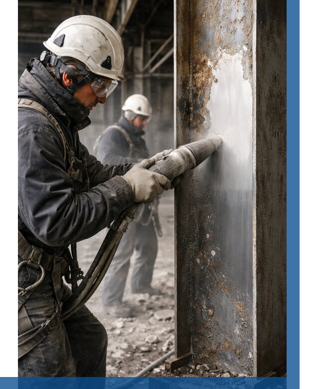 Удаление старой краски с металла в Таганроге от 458 р. | ВЫСОТНИК-Тгн