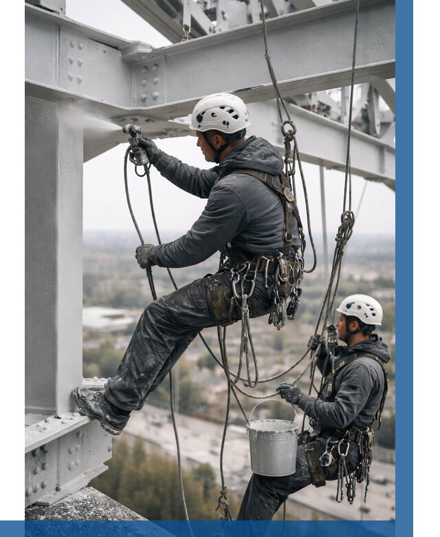 Покраска металлоконструкций на высоте в Таганроге 356 р |ВЫСОТНИК-Тгн