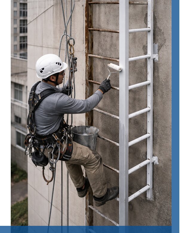 Покраска пожарных лестниц в Таганроге от 4581 р. | ВЫСОТНИК-Тгн