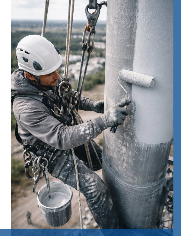 Покраска мачт связи под ключ в Таганроге от 865 р. | ВЫСОТНИК-Тгн