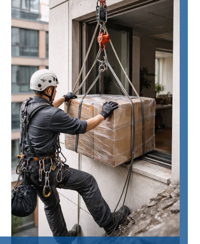 Подъем груза через окно в Таганроге от 4581 р. | ВЫСОТНИК-Тгн