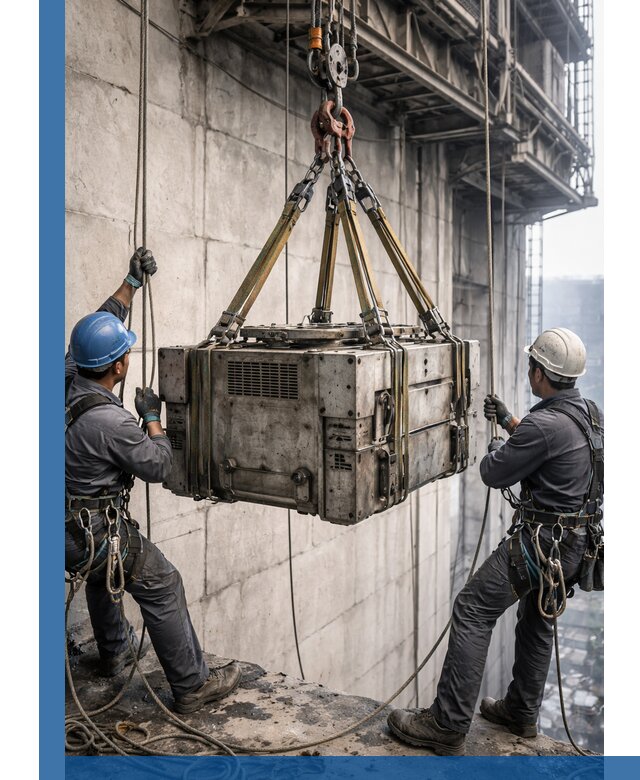 Такелажные работы на высоте, подъем и монтаж грузов в Таганроге