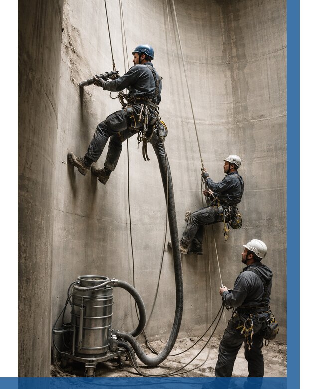 Зачистка силосов в Таганроге от 4581 р. Договор и смета ВЫСОТНИК-Тгн