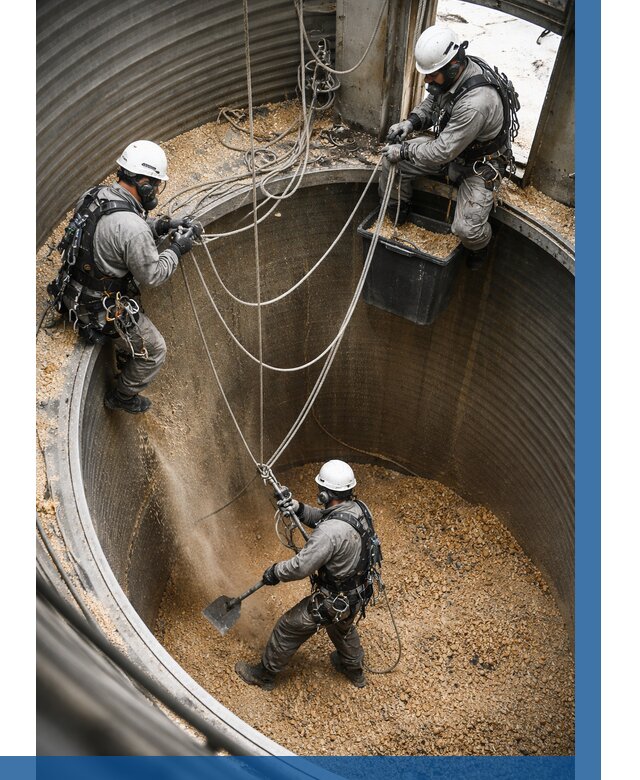 Чистка зерновых бункеров в Таганроге от 12217 р. | ВЫСОТНИК-Тгн