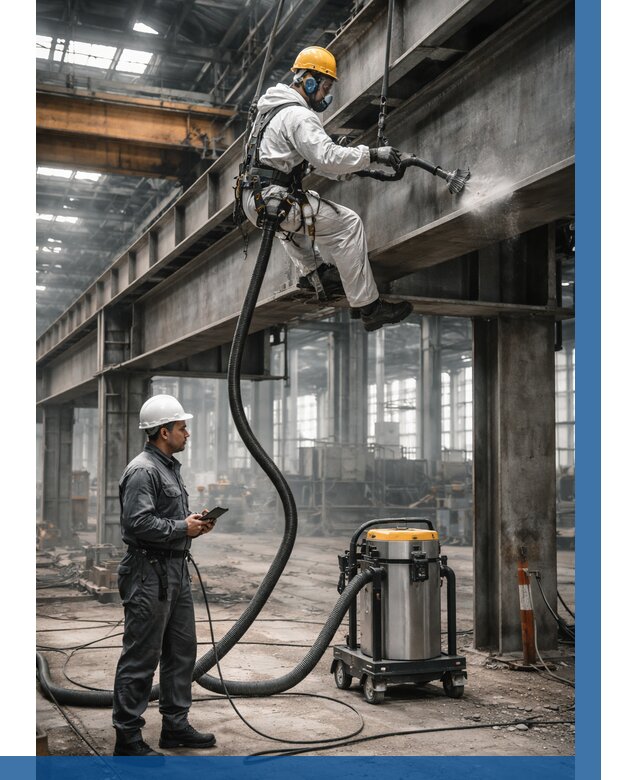 Обеспыливание конструкций в цехе в Таганроге от 4276 р. | ВЫСОТНИК-Тгн