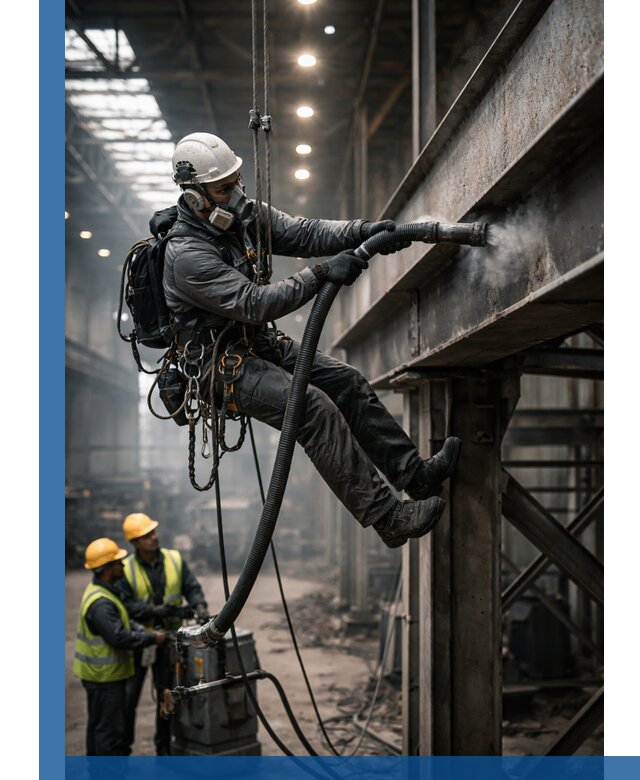 Обеспыливание конструкций в цехах промышленного производства в Таганроге