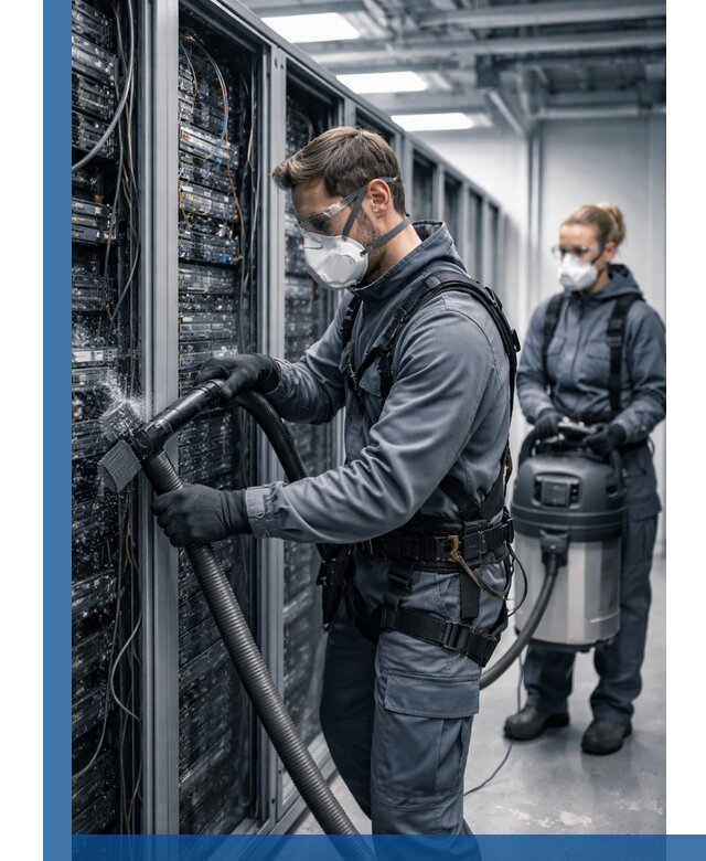 Обеспыливание серверной комнаты в Таганроге, профессиональная очистка