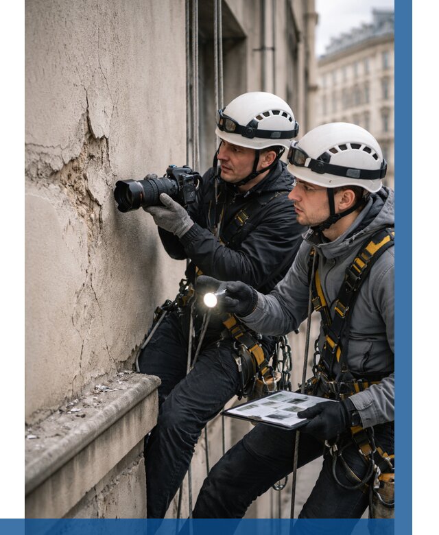 Фотофиксация дефектов фасада в Таганроге от 4581 р. | ВЫСОТНИК-Тгн