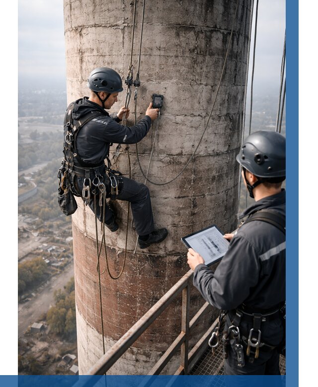 Обследование дымовой трубы в Таганроге от 8145 р. | ВЫСОТНИК-Тгн